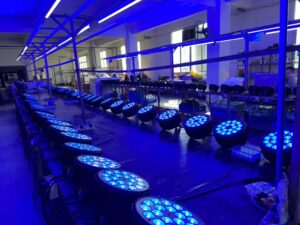 18pcs 10w 4in1 LED Flat Par light