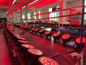 18pcs 10w 4in1 LED Flat Par light